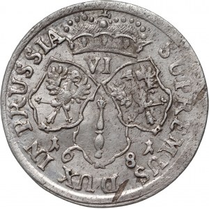 Germany, Brandenburg-Prussia, Friedrich Wilhelm, 6 Groschen 1681 HS, Königsberg