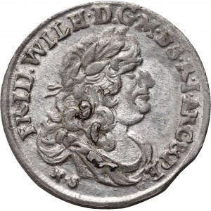 Germany, Brandenburg-Prussia, Friedrich Wilhelm, 6 Groschen 1679 HS, Königsberg