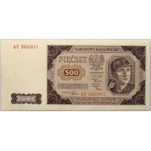 PRL, 500 złotych 1.07.1948, seria AY