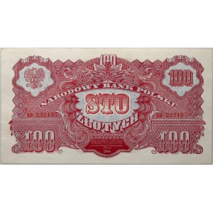 PRL, 100 złotych 1944 obowiązkowe, seria EO