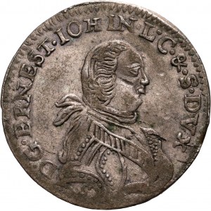 Courland, Ernest Jan Biron, Trojak 1764 S-ICS, Mitawa, seltene Sorte