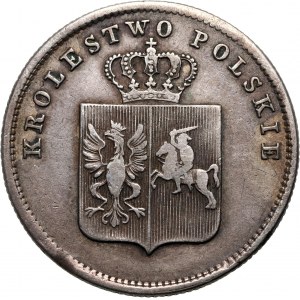 Powstanie Listopadowe, 2 złote 1831 KG, Warszawa, ZLOTE, bez kropki po POL
