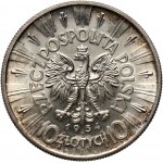 II RP, 10 złotych 1934, Warszawa, Józef Piłsudski, rzadki rocznik