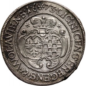 Śląsk, Księstwo Legnicko-Brzesko-Wołowskie, Ludwika, 3 krajcary 1673 CB, Brzeg