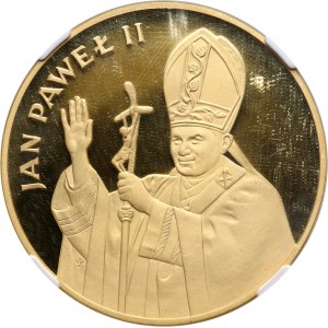 PRL, 10000 złotych 1982, Jan Paweł II, Valcambi, stempel lustrzany (Proof)