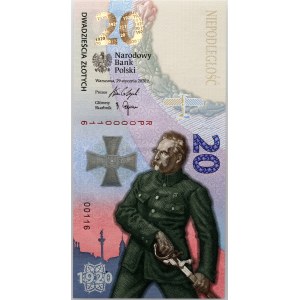 III RP, 20 złotych 2020, 100. rocznica Bitwy Warszawskiej, seria RP, niski numer 0000116