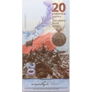 III RP, 20 złotych 2020, 100. rocznica Bitwy Warszawskiej, seria RP, niski numer 0000116