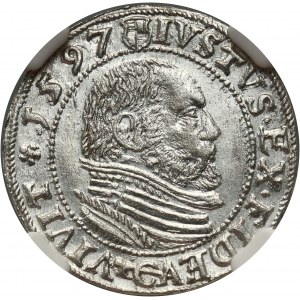 Prusy Książęce, Jerzy Fryderyk, grosz 1597, Królewiec