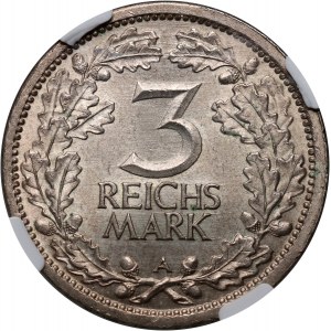 Germany, Weimar Republic, 3 Mark 1931 A, Berlin