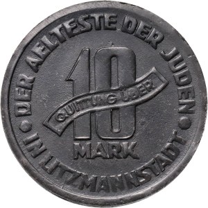Lodz Ghetto, 10 marks 1943, Lodz, aluminum-magnesium