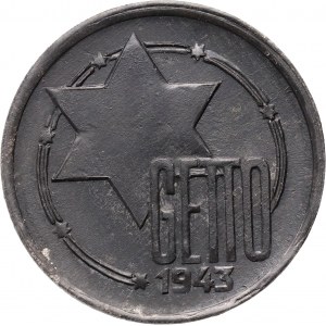Lodz Ghetto, 10 marks 1943, Lodz, aluminum-magnesium