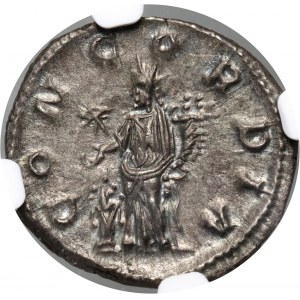 Rímska ríša, Aquila Severus (manželka Elagabala) 220-222, denár, Rím