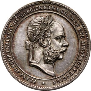 Austria, Franz Joseph I, jeton 1888, 40 years of reign