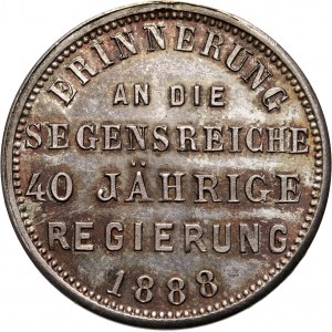 Austria, Franz Joseph I, jeton 1888, 40 years of reign