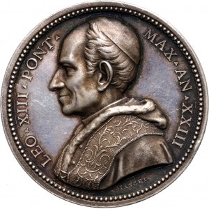 Vatican, Leo XIII, Silver medal, Year XXIII (1900), Rome