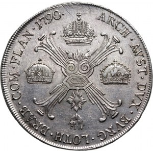 Austria, Netherlands, Leopold II, Kronentaler 1790, Vienna