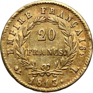 France, Napoleon I, 20 Francs 1813 L, Bayonne