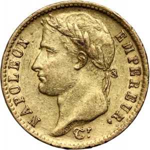 France, Napoleon I, 20 Francs 1814 A, Paris