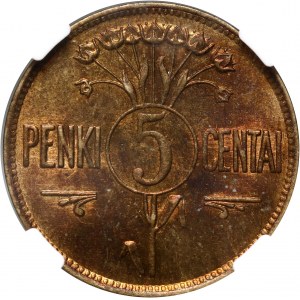 Lithuania, 5 Centai 1925, Birmingham