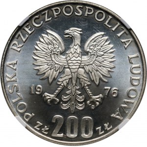 PRL, 200 złotych 1976, Igrzyska XXI Olimpiady, PROOFLIKE, najwyższa nota NGC