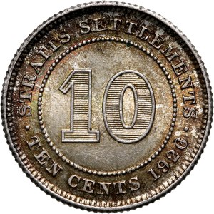 Straits Settlements, George V, 10 Cents 1926