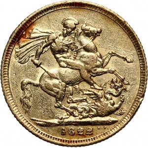 Great Britain, George IV, Sovereign 1822, London