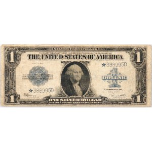 USA, 1 Dollar 1923, Silver Certificate, stars