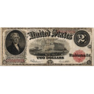 USA, 2 Dollars 1917, series D