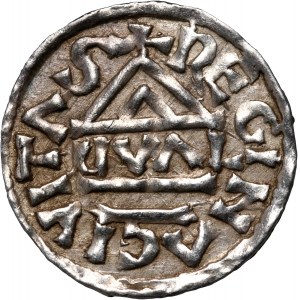 Germany, Bayern, Heinrich II der Zänker 985-995, Obol, Regensburg, mintmaster GVAL
