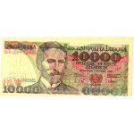 PRL, 10000 złotych 1.12.1988, seria BE, DESTRUKT