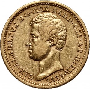 Italy, Sardinia, Carlo Alberto, 10 Lire 1833 P, Torino