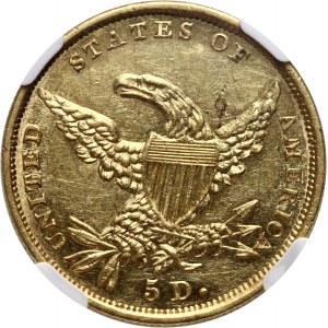 United States of America, 5 Dollars 1834, Philadelphia, Classic Head