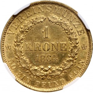 Germany, Hannover, Georg V, Krone 1864 B, Hannover