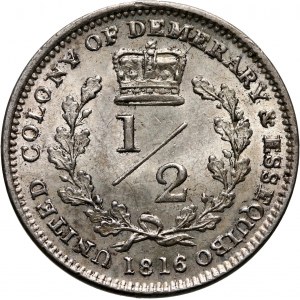 Essequibo-Demerara, George III, 1/2 Guilder 1816