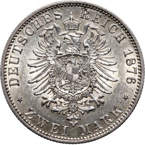 Germany, Prussia, Wilhelm I, 2 Mark 1876 A, Berlin