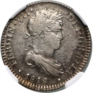 Peru, Ferdinand VII, 1 Real 1818 LIMAE JP, Lima