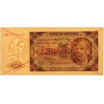 PRL, 10 złotych 1.07.1948, seria AD, SPECIMEN