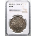 Mexico, 8 Reales 1894 Zs FZ, Zacatecas