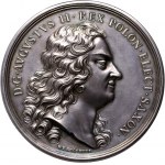 August II Mocny, medal z 1730 roku, Manewry Wojskowe, RZADKOŚĆ
