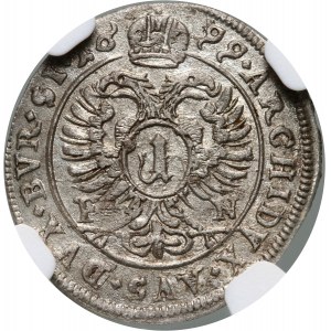 Śląsk pod panowaniem austriackim, Leopold I, krajcar 1699 FN, Opole