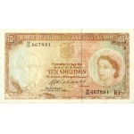 Rhodesia and Nyasaland / British Administration, 10 Shillings 1/11/1961, series W25