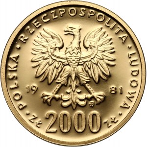 People's Republic of Poland, 2000 gold 1981, Boleslaw II the Bold