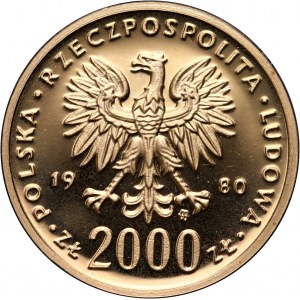 PRL, 2000 złotych 1980, Kazimierz I Odnowiciel