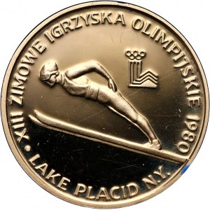 PRL, 2000 złotych 1980, Olimpiada w Lake Placid