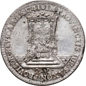 August III, dwugrosz wikariacki 1741, Drezno