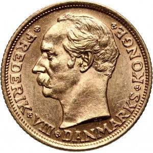 Denmark, Frederik VIII, 10 Kroner 1909 VBP, Copenhagen