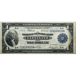 USA, Missouri, Ohio, The Federal Reserve Bank of Cleveland, 1 Dollar 1918, series
