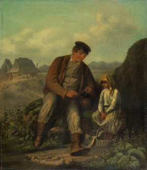 Józef Tadeusz Polkowski (1820-1895), Posiłek na polu, II poł. XIX w.