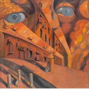 Zygmunt Woźnowski, Vision. Surrealistische Komposition, 1970er Jahre.
