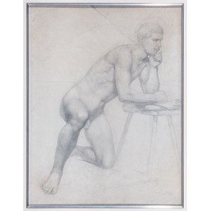 Walery Eljasz Radzikowski (1841-1905), Male nude, 1858